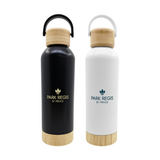 500ml Stainless Steel Vacuum Insulated Bottle with Bamboo Lid and Base