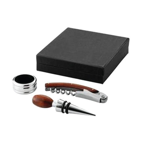 3 Piece Wine Set in Black Solid - YG Corporate Gift