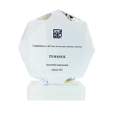 Octagon Crystal Award - YG Corporate Gift