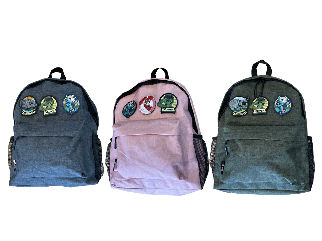 Customise Kid's Backpack with Velcro Patches