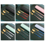 Stainless Steel 3-pcs Korean Cutlery Set - YG Corporate Gift