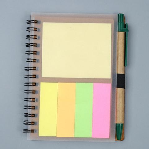 PP coil Creative Post-it notepad with Pen - YG Corporate Gift
