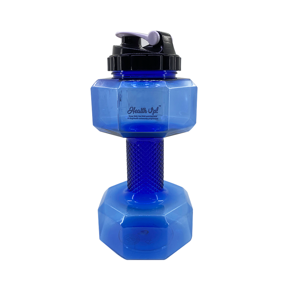 Dumbbell discount water bottle