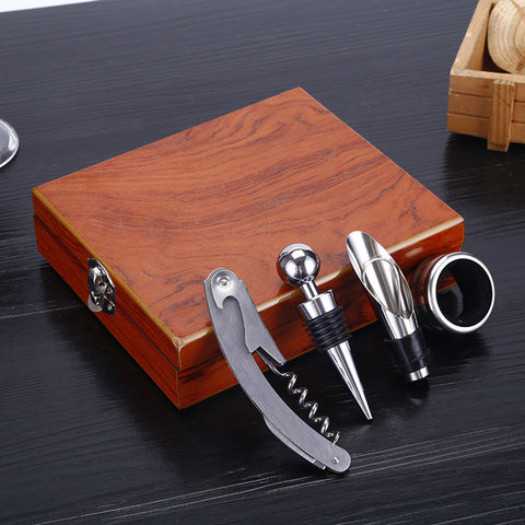 Wine Tool Four Set of Stainless Steel Gift - YG Corporate Gift