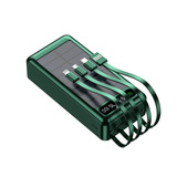 10000mAh Solar Powerbank with 4 built in Cables