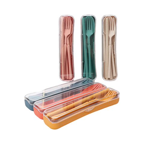 Reusable Wheat Cutlery Set