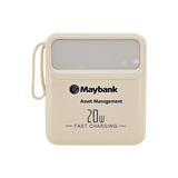 10000mAh Square PowerBank with 4 Built-in Cables and Strap