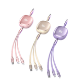 3-in-1 100W Fast Charging Retractable Cable