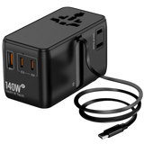 140W Travel Adaptor 3 type C + 1USB 1007HFW