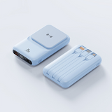 20000mAh Wireless, Fast-Charging Charger + MagSafe Powerbank with 3 Built In Cables
