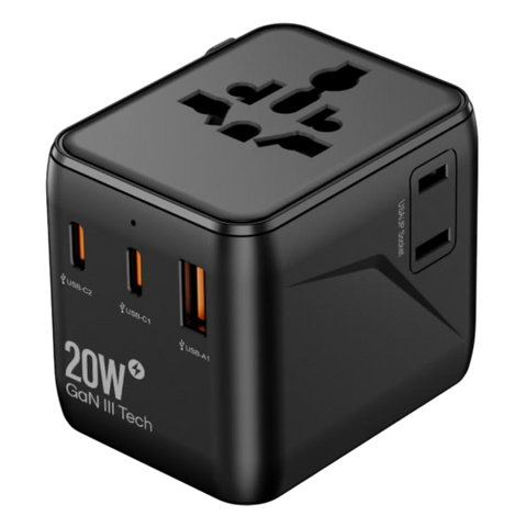 20W Travel Adaptor 2 type C + 1USB 1005DQ