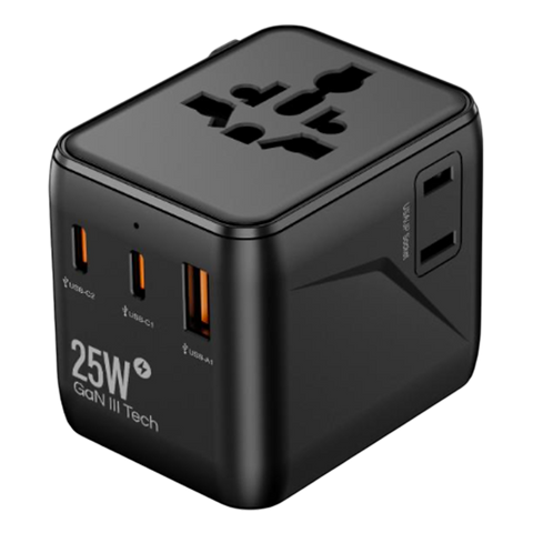 25W Travel Adaptor 2 type C + 1USB 1005DC