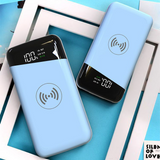 2 in 1 Function Wireless Charger + 10000mAh Powerbank with LED Screen Indicator