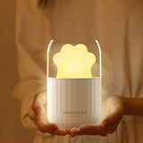 300ML Cat Paw LED Night Light USB Air Humidifier