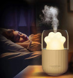 300ML Cat Paw LED Night Light USB Air Humidifier