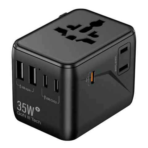 35W Travel Adaptor 3 type C + 2USB 1005DF