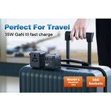 35W Travel Adaptor 3 type C + 2USB 1005DF
