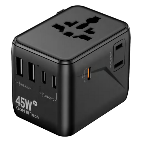 45W Travel Adaptor 3 type C + 2USB 1006DT
