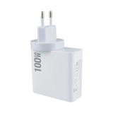 100W Four-Port GaN Wall Charger with 2 USB-C Ports (100W, 30W) and 2 USB-A Ports with PD and QC 3.0