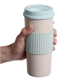 Insulating Wheat Straw Coffee Mug/Tumbler with Cup Sleeve