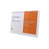 Fully Customisable Standing Calendar with Hard Backing