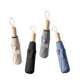 21" Shape Memory Umbrella with Wooden Handle