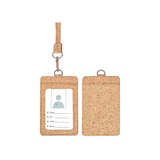 Eco-friendly Cork Card Holder with lanyard
