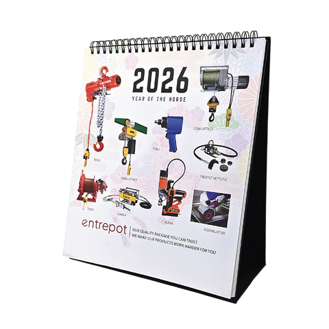 Fully Customisable Standing Calendar with Hard Backing