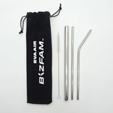 4-Set Metal Straw/Reusable Straws