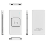 10000mAh Wireless Powerbank with Built in Cable