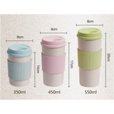 Insulating Wheat Straw Coffee Mug/Tumbler with Cup Sleeve