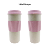Insulating Wheat Straw Coffee Mug/Tumbler with Cup Sleeve