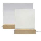 LED Display Board with Wooden Base