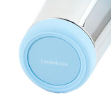 LocknLock Shiny Mirror Blue Straw Cup