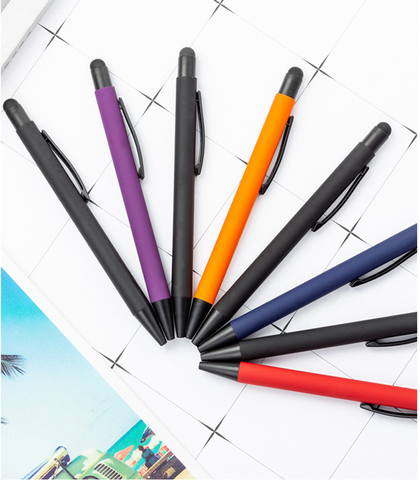 Metal Ball Pen with Stylus
