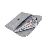 Recycled Felt Snap Button Coin Pouch