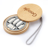 Rounded Bamboo 4-in-1 Charging Cable