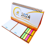 Customised Sticky Pad with Neon Strips & Calendar