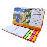 Customised Sticky Pad with Neon Strips & Calendar