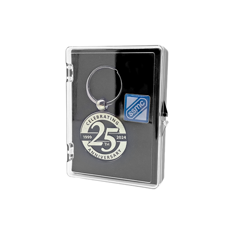 Customized Crystal Keychain + Collar Pin Gift Set