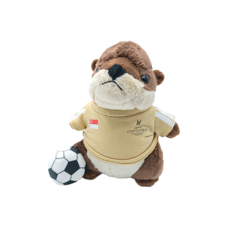 Soccer Themed Otter Plush Toy