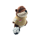 Soccer Themed Otter Plush Toy