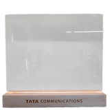 LED Display Board with Wooden Base