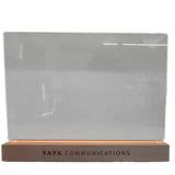 LED Display Board with Wooden Base