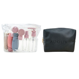 Customized Toiletries Pouch with Travel Refillable Bottle Set