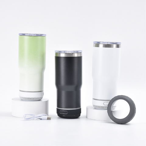 Stainless Steel Tumbler with Bluetooth Speaker