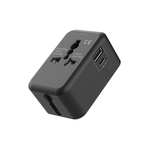 Universal Travel Adaptor with Type C and USB A Port