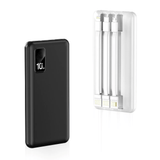 10000mAh Powerbank with 3 built in Cables