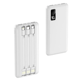 10000mAh Powerbank with 3 built in Cables