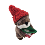Christmas Themed Otter Plush Toy